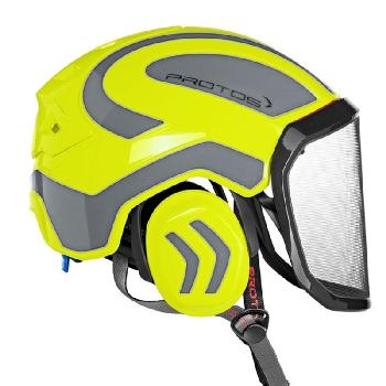 Pfanner Protos Arborist Helmet - Neon Yellow/Gray